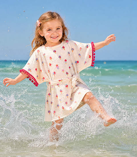 Kids’ Hooded Poncho Towel