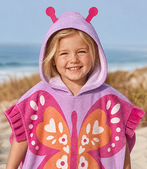 Kids’ Hooded Poncho Towel