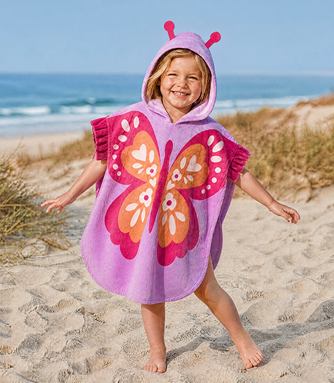 Kids’ Hooded Poncho Towel