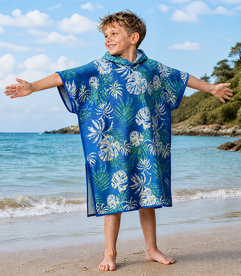 Kids’ Hooded Poncho Towel