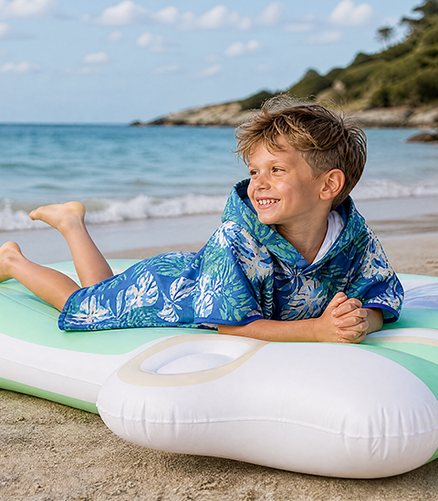 Kids’ Hooded Poncho Towel