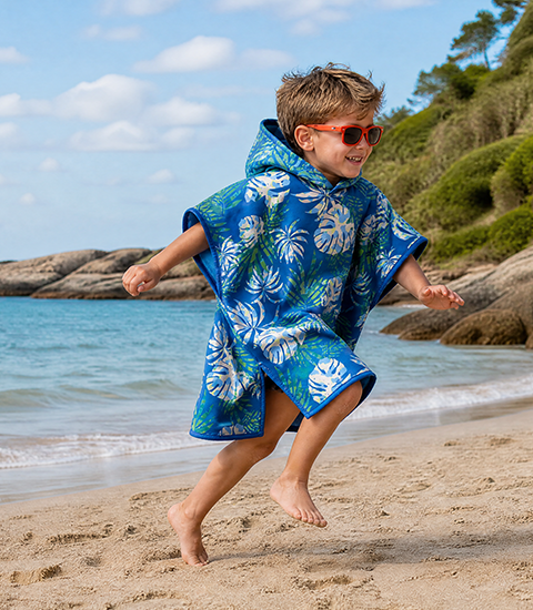 Kids’ Hooded Poncho Towel