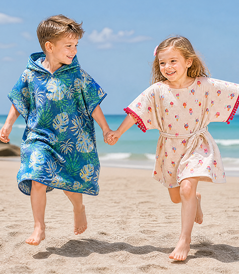 Kids’ Hooded Poncho Towel