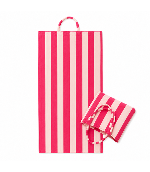 2-in-1 Printed Beach Towel Tote