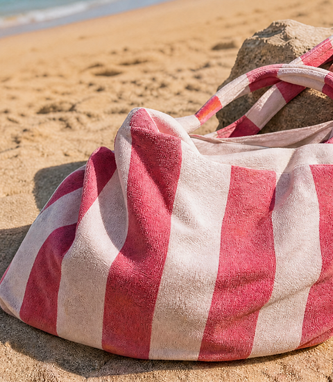 2-in-1 Printed Beach Towel Tote