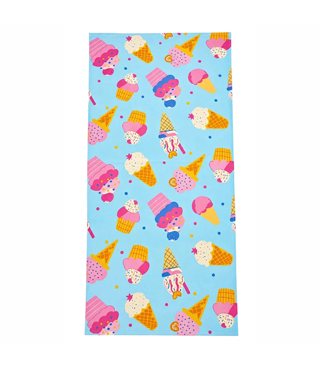 3-Piece Beach Set: Beach Towel + Baseball Sun Hat + Sunglasses