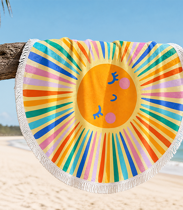 Round Beach Towel
