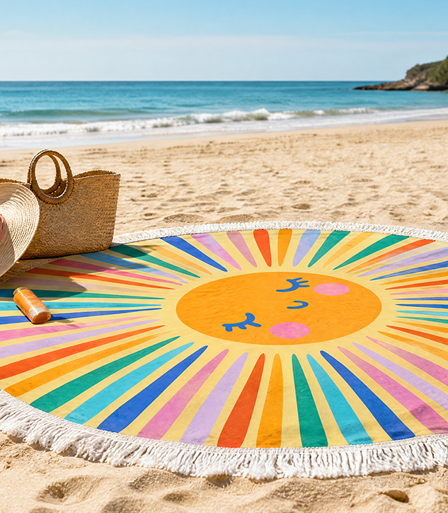Round Beach Towel