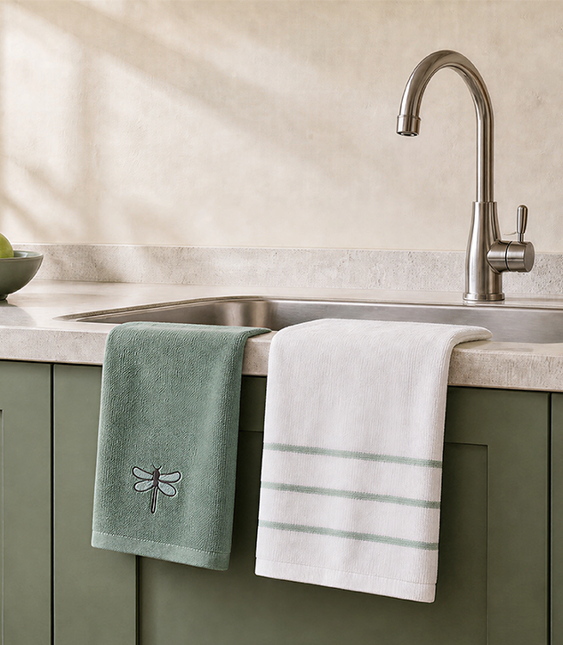 kitchen towel set of 2