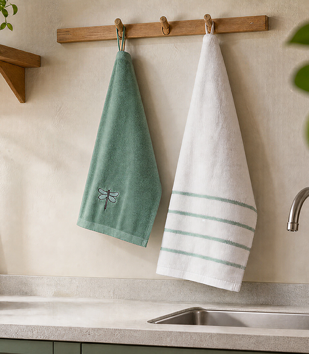 kitchen towel set of 2