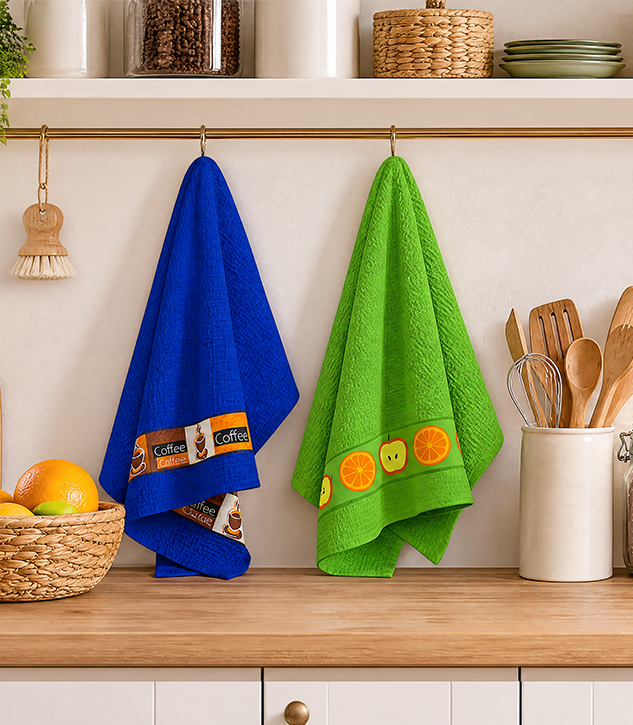 kitchen towel set of 2