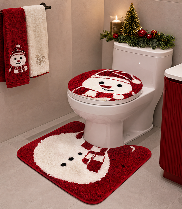 2pc set tufted bath mat