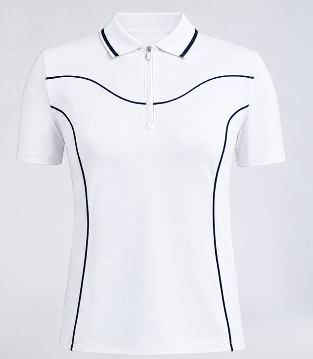 Women Polo Top & Pleated Skort Set