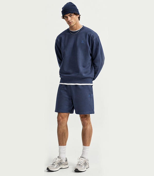 Unisex Crewneck Sweatshirt & Sweat Shorts Set