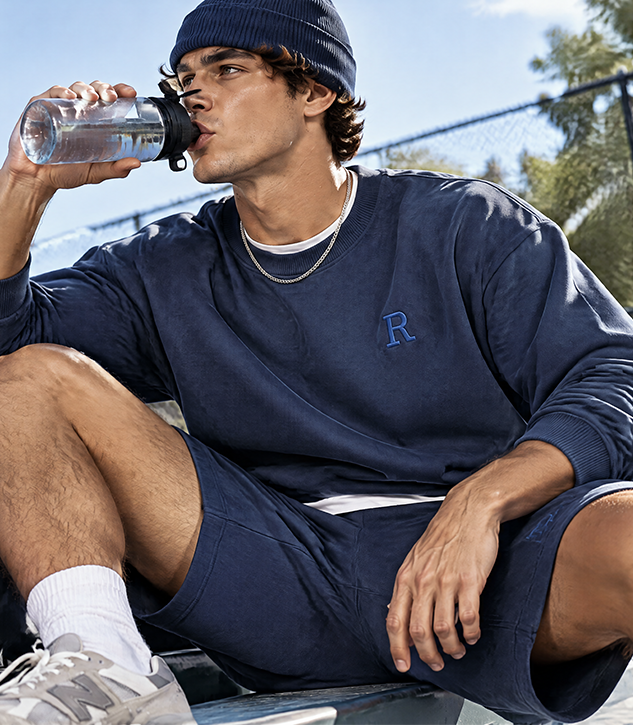 Unisex Crewneck Sweatshirt & Sweat Shorts Set