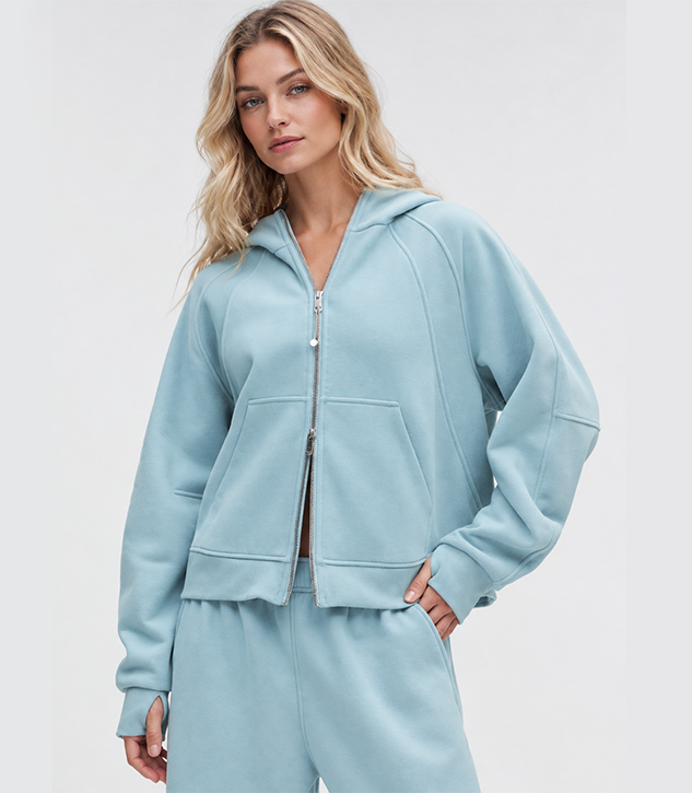Women Full Zip Hoodie & Sweatpants Set